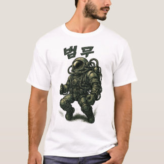 宇宙飛行士の戦士 – 未来的宇宙探検家 Tシャツ