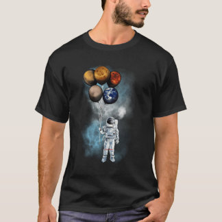 宇宙飛行士の旅宇宙惑星ロング Tシャツ