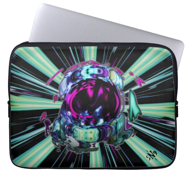 宇宙飛行士の旅v3 ラップトップスリーブ (正面)