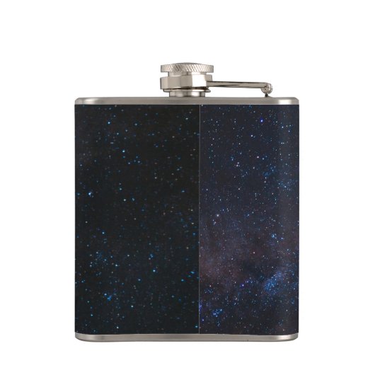 宇宙飛行士の星と宇宙のカラフル風船 フラスク (裏面)