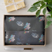 宇宙飛行士の星と宇宙のカラフル風船 薄葉紙 (ギフト)