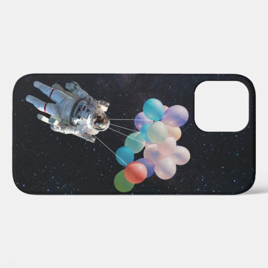 宇宙飛行士の星と宇宙のカラフル風船 Case-Mate iPhoneケース (裏面 (横))
