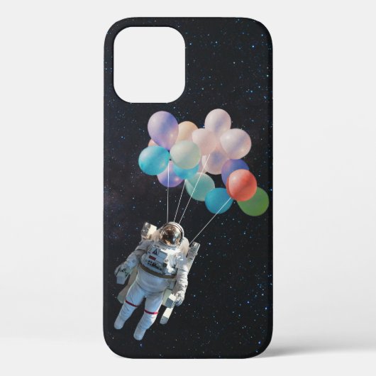 宇宙飛行士の星と宇宙のカラフル風船 Case-Mate iPhoneケース (裏面)