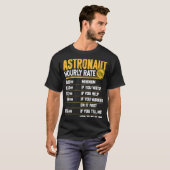 宇宙飛行士の時給の惑星宇宙飛行士 Tシャツ (正面フル)