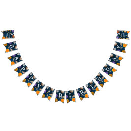 宇宙飛行士の最初の誕生日パーティー バンティングフラッグ