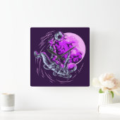 宇宙飛行士の正方形の壁時計 スクエア壁時計 (ホーム)