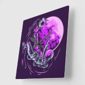 宇宙飛行士の正方形の壁時計 スクエア壁時計 (傾斜)