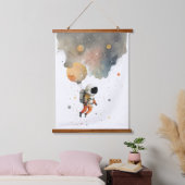 宇宙飛行士の水の色 吊り下げ型タペストリー (寝室)