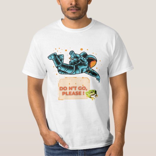 宇宙飛行士の漂流 Tシャツ (正面)