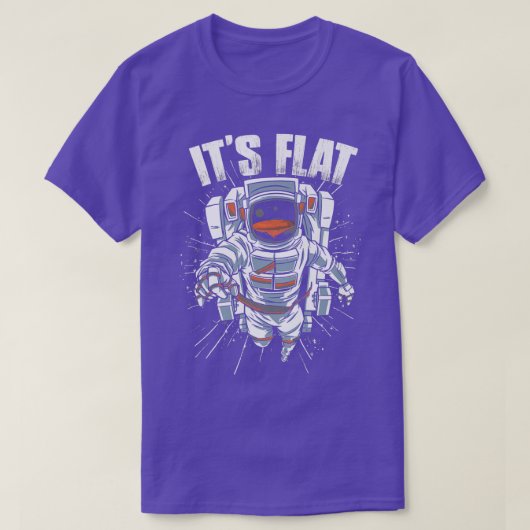 宇宙飛行士の火星それがフラットな惑星天文学の科学である Tシャツ (デザイン正面)