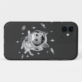 宇宙飛行士の猫が可愛い宇宙 Case-Mate iPhoneケース (裏面(横))