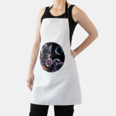 宇宙飛行士の猫と惑星 エプロン (インサイチュ)