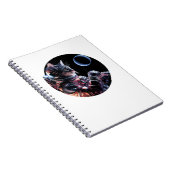 宇宙飛行士の猫と惑星 ノートブック (右側)