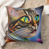 宇宙飛行士の猫のアートワーク クッション (ブランケット)