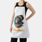 宇宙飛行士の猫または宇宙猫 エプロン (インサイチュ)