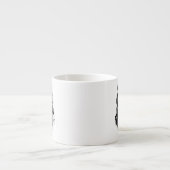 宇宙飛行士の猫インクアート エスプレッソカップ (正面)