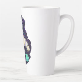 宇宙飛行士の猫カラフル カフェラテマグ