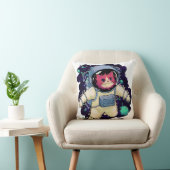 宇宙飛行士の猫カラフル クッション (椅子)