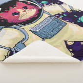 宇宙飛行士の猫カラフル シェルパブランケット (3/4)