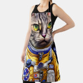 宇宙飛行士の猫作品 エプロン (インサイチュ)