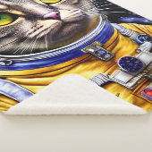 宇宙飛行士の猫作品 シェルパブランケット (3/4)