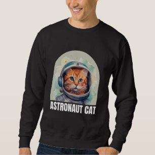 宇宙飛行士の猫用スウェットシャツ スウェットシャツ