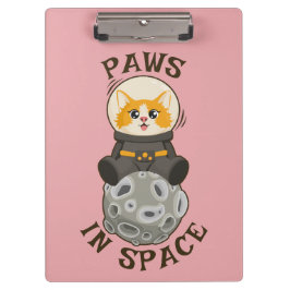 宇宙飛行士の猫 月の宇宙の動物 クリップボード