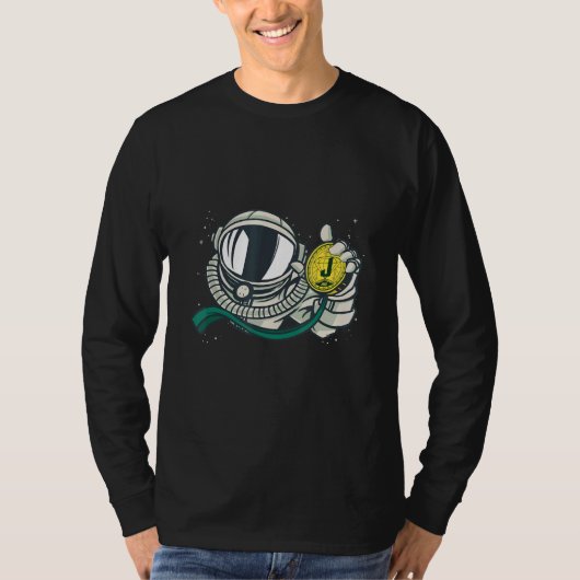 宇宙飛行士の玉保持者の玉用ダイヤモンドハンド Tシャツ (正面)