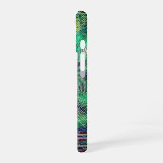 宇宙飛行士の絵 音楽のためにここに来た かっこいい宇宙 iPhone 16ケース (左側面)