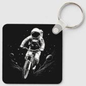 宇宙飛行士の自転車乗り宇宙冒険 キーホルダー (裏面)