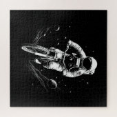 宇宙飛行士の自転車乗り宇宙冒険 ジグソーパズル (横)