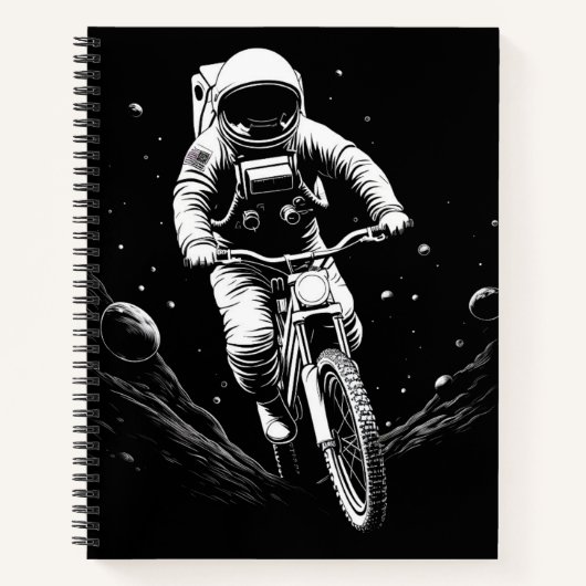 宇宙飛行士の自転車乗り宇宙冒険 ノートブック (正面)