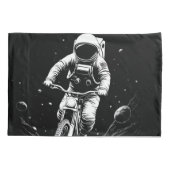 宇宙飛行士の自転車乗り宇宙冒険 枕カバー (裏面)