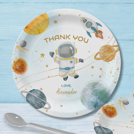 宇宙飛行士の誕生日おめでとう ペーパープレート
