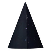 宇宙飛行士の誕生日お祝いにぴったりなデザイン あらゆる年齢に対応 パーティーハット (裏面)