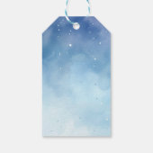 宇宙飛行士の誕生日の写真ありがとう ギフトタグ (裏面)