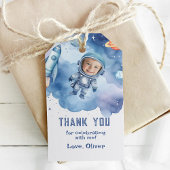 宇宙飛行士の誕生日の写真ありがとう ギフトタグ