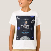宇宙飛行士の誕生日キッズ Tシャツ (正面)