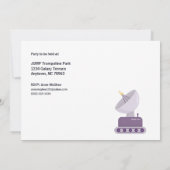 宇宙飛行士の誕生日パーティーから 招待状 (裏面)