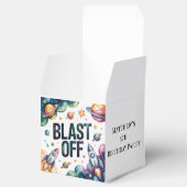 宇宙飛行士の誕生日パーティーに Blast Off Space Boy フェイバーボックス (オープン)