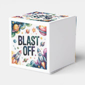 宇宙飛行士の誕生日パーティーに Blast Off Space Boy フェイバーボックス (裏面サイド)