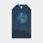 宇宙飛行士の誕生日パーティーの宇宙に感謝 ギフトタグ (裏面)