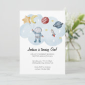 宇宙飛行士の誕生日パーティーへの招待 招待状 (スタンド正面)