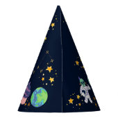 宇宙飛行士の誕生日パーティー宇宙 パーティーハット (裏面)