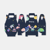 宇宙飛行士の誕生日パーティー フェイバーボックス (折り畳みなし)