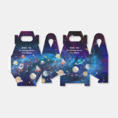 宇宙飛行士の誕生日パーティー フェイバーボックス (折り畳みなし)