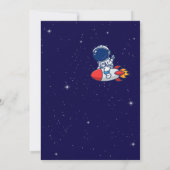 宇宙飛行士の誕生日招待状 - 楽しい宇宙へ飛び出そう！ 招待状 (裏面)