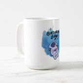 宇宙飛行士の誕生日 コーヒーマグカップ (正面左)