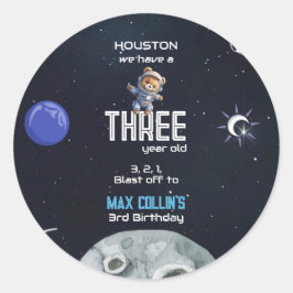宇宙飛行士の誕生日 ラウンドシール