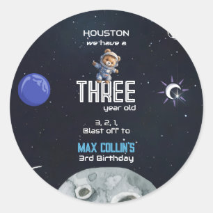 宇宙飛行士の誕生日 ラウンドシール